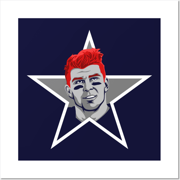 Andy Dalton Dallas Cowboys Wall Art by Carl Cordes